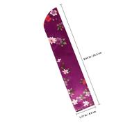 GANAZONO 4 pièces Pochette pour Éventail Pliant Japonaise Satin Doublé Légère et Portable Lot de Housses de Protection à Motifs Variés pour Éventails à Main