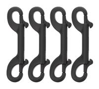 GANAZONO 4pièces Mousqueton à Double Extrémité Clip Métallique Robuste pour Laisses de Chien et Équipements Sportifs Mousqueton à Vis pour Changement Rapide