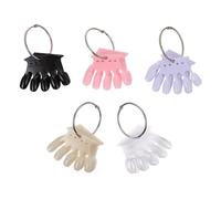 GANAZONO 5 pièces Nuanciers Ongles Forme de Couronne Présentoir Manucure Transparent Naturel Blanc Noir Rose pour Affichage Couleurs Vernis