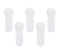 GANAZONO 5 pièces Pinceaux de Maquillage Mini Blush Poils Souples et Denses Manche Blanc Brosse Compacte pour Application Uniforme Fard à Joues
