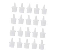 GANAZONO 50 pièces Capsules de Remplacement pour Bouteille de Colle à Extensions de Cils Lot de Plastique Bouchons pour Flacons de Colle et Peinture Outil Pratique pour Salon et Usage