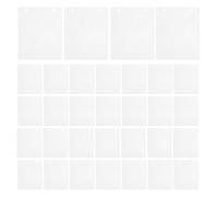 GANAZONO 50 Pièces Pages de Classeur CD DVD Double Face en PP, Protection | Recharges Blanches pour Supports, Manipulation Fluide, Taille Classique, Usage Maison et Bibliothèques