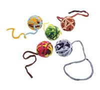 GANAZONO 5pièces Boules De Jeu pour Chat avec Cloches Jouets Colorés Résistants pour Chatons Accessoires Amusants pour Chats Style Mixte