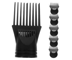 GANAZONO 6 pièces Accessoire Embout Sèche-cheveux Peigne Large Plastique pour Coiffage Démêlage Amélioré et Fixation Outil Portable pour Usage Quotidien et Voyage