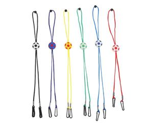 GANAZONO 6 pièces Cordon de Masque Garçon Fille Ajustable avec Attache Chapeau Anti-vent Lanière de Cou Cartoon pour École et Activités Extérieures