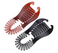 GANAZONO 6 pièces Lot de Pinces Banane Plastique Robustes Maintien Sûr Antidérapant pour Queue de Cheval et Coiffure Soignée Adaptées Filles et Femmes