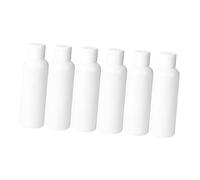 GANAZONO 6pièces Bouteille Voyage Cosmétique Vide Réutilisable Distributeur De Liquide Pour Lotion Bouteille De Rangement Simple Blanc