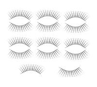 GANAZONO 7 Paires Cils Cosplay Halloween à Design Créatif Toile Araignée Cils Faux Denses Extension de Auto-adhésive pour Maquillage de Scène et Accessoires de Fête