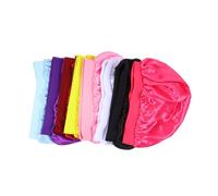 GANAZONO 8 pièces Bonnet de Nuit Garçon Fille Large Bord Élastique pour Dormir et Protéger Cheveux Multicolores Confortable pour Garçons et Filles