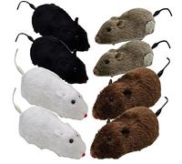 GANAZONO 8pièces Jouets De Souris à Remonter pour Chats Animaux De Compagnie Interactifs pour Intérieur Et Extérieur Plaisir Et Chasse pour Chats Actifs
