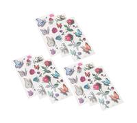 GANAZONO 9 feuilles Autocollants Tatouage Temporaire Imperméables Décor Corporel pour Hommes et Femmes Stickers Transfert Durables et Sûrs Pack de Colorées