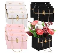 GANAZONO 9 Pièces Pochette de rangement à main élégante et résistante capacité importante étanche pour transport de bouquets et usage quotidien conteneur multifonction pour mères et
