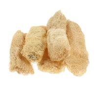GANAZONO Accessoires de Bain 5 Pièces en Luffa Naturel, Éponges Exfoliantes et Jouets à Mâcher pour Petits Animaux comme Hamsters et Lapins, Outils de Soin pour Chiots