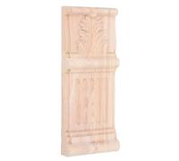 GANAZONO Applique Murale en Bois Sculpté Non Peint Beige Style Vintage Classique pour Décoration D'armoires, Installation Facile pour Projet DIY et Amélioration Maison