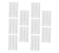 GANAZONO Autocollants de Faux Grains de Beauté Réalistes 10 Pcs 57 X 97 CM Papier Doux Peau Maquillage Temporaire Femmes Halloween Fêtes Accessoires