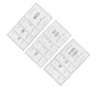 GANAZONO Autocollants Imperméables pour Flacons de Shampoing et Gel Étiquettes Autocollantes PVC Blanches 83X70 MM 24 Pièces pour Distributeurs de Savonnette et Lotion en Salle de Bain