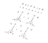 GANAZONO Autocollants Pailletés pour Visage Strass Gemmes Yeux Perles Adhésives Décoratives Autocollant Bijoux Visage Festival Maquillage