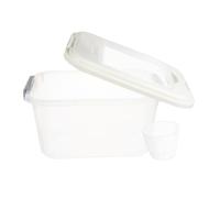GANAZONO Bac De Bain Transparent pour Hamster Gerbille Et Petit Rongeur Bain avec Bords Lisses Facile à Nettoyer Observer
