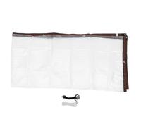 GANAZONO Bâche D’Hiver pour Poulailler 3X3 M en PE Indéchirable Couverture Imperméable Transparente avec Corde et 50 Attaches Blanches Protection Isolante Vent et Pluie pour Enclos à