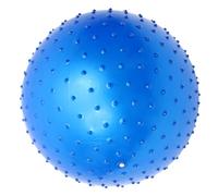 GANAZONO Ballon de Fitness Anti-dérapant 55 Cm Bleu Picots pour Massage et Entraînement Sensoriel, Balle de Yoga Multifonction pour Relaxation Musculaire et Amélioration Circulation