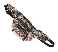 GANAZONO Banane à Sequins pour Femmes Pochette Cosmétique Multifonctionnelle de Casual Doré pour Cartes de Visite Téléphone et Maquillage