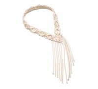 GANAZONO Bandeau Cheveux Macramé Tressé Corde de Coton Naturel Serre-tête Bohème Élégant pour Femmes Accessoire Cheveux Confortable et Fêtes et Usage Quotidien