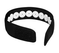 GANAZONO Bandeau d'Acupression Noir Réutilisable pour Yoga et Massage Tête Nuque, Bandeau de Massage Relaxant Multi-Usage, Accessoire Portable et Ajustable pour Bien-Détente