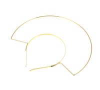 GANAZONO Bandeau Halo Doré en Fer pour Engagements et Fêtes, Accessoire Cheveux Multi-usage Facile à Porter Style Créatif et Simple