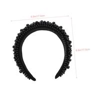 GANAZONO Bandeau Perlé Élégant pour Femmes et Filles Accessoire de Tête Décoratif Perles de Baroque pour Mariages Fêtes et Cosplay