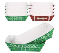 GANAZONO Barquettes en Papier Kraft 50 Pcs 11X67X43 CM Boîtes d'Emballage Alimentaire Ouvertes pour Hot-Dogs Ailes de Poulet Snacks Chauds Adaptées Fêtes Football et Restauration