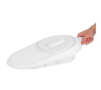 GANAZONO Bassin de Lit avec Poignée et Couvercle Pot de Chambre Portatif pour Hommes Alités Pratique et Hygiénique pour Soins à Domicile et Établissements de Santé