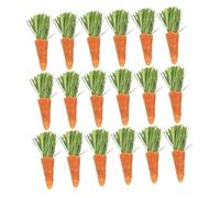 GANAZONO Bâtons à Mâcher Carotte pour Lapin et Hamster, Jouets Dentition Naturels en Bois, Lot de 18 Pièces, Friandises pour Petits Animaux, Distraction et Soin Dentaire pour Rongeurs