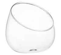 GANAZONO Bocal Verre Transparent à Coupe Oblique Terrarium pour Plantes De Bureau Vase Décoratif Verre Borosilicaté Contenant Micro Paysage pour Succulentes Et Mosses pour Décoration Maison