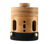 GANAZONO Boîte de Moxibustion Portable Bambou pour Brûleur de Moxa Support Tube avec Clip de Fixation Protection Brûlure pour Mains Jambes Abdomen et Dos Usage Corporel Polyvalent