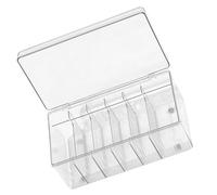 GANAZONO Boîte de Rangement Maquillage avec Couvercle Organisateur Multi-compartiments pour Outils Extension de Cils Mallette Compacte pour Bureau et Salle de Bain