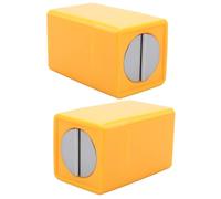 GANAZONO Boîte De Rangement pour Lames Cassées Et Usagées, Lot De 2 Petites Boîtes Compactes, Sécurisées Recyclage des Lames Usagées, Adaptées Usage Domestique Et Professionnel