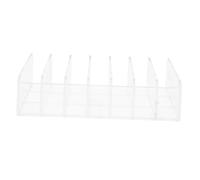 GANAZONO Boîte de Rangement Transparente pour Palette Ombre Paupière Compartiments Multi- Support Cosmétique de Bureau Rangement Pratique Fard à Paupières et Poudre Compacte