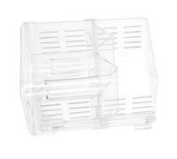 GANAZONO Boîte Isolation Aquarium Transparente à Double Couches avec Ventouse pour Éclosion Automatique et Élevage Poissons et Crevettes Petits Conception Auto-Flux et Ventilation