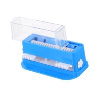 GANAZONO Boîte Rangement Coton Tige Distributeur Transparent Organisateur Cosmétique Pratique pour Salle de Bain avec Couvercle Facile à Recharger