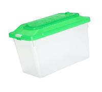 GANAZONO Boîte Transport Reptile Transparente Portable Habitat Tortue et Aquarium Plastique Boîte de Stockage Maniable pour Petits Poissons et Hamsters Moyen Format Vert