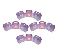 GANAZONO Boîtes à Bonbons Sirène 12 Pcs en Papier Poignée, Coffrets Présents Thème Océan, Boîte à Surprises pour Fête D’anniversaire, Emballage Présent Léger et Portable