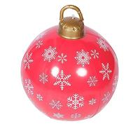GANAZONO Boule De Noël Gonflable Géante avec Motif De Flocon Décoration Extérieure Et Intérieure pour Noël pour Jardins Et Salons