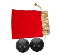 GANAZONO Boules de Massage Chinoises Jade avec Pochette Boules de Baoding pour Santé des Mains Relaxation et Exercices de Doigts Anti-stress et Renforcement Préhension