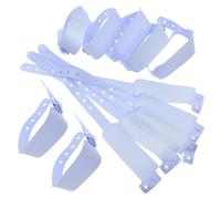 GANAZONO Bracelets D'identification Médicale Jetables Confortables à Porter en Pvc Lot de 100 Pièces pour Adultes et Seniors en Situation D'urgence