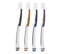 GANAZONO Brosse à Dents en Silicone pour Adultes Lot de 4 Set de Remplaçants Doux Flexible Anti-Bactérien Utilisation Quotidienne Hygiène Dentaire Compatibles Toutes Types de Gencives