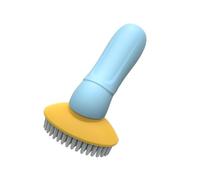 GANAZONO Brosse de Bain Bleue pour Chien et Chat, Brosse de Souple et Confortable, Masseur Animal Domestique pour Éliminer Poils Morts et Nettoyage Quotidien