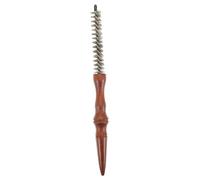 GANAZONO Brosse de Coiffage Ronde Cheveux Courts Bois Poils de Sanglier Résistante Chaleur pour Bouclage Lissage Hommes Femmes Outil Portable Salon et Maison