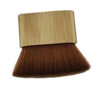 GANAZONO Brosse De Nettoyage Cheveux Cassés à Poils Doux Base En Bois Pour Salon De Coiffure Professionnels Particuliers Dépoussiérage Cou Et Oreilles