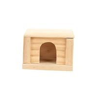 GANAZONO Cabane Bois pour Hamster Maison Bois pour Animaux Jouet avec Porte Et Fenêtres Chambre Écologique pour Souris