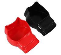 GANAZONO Cache-bornes de Batterie Voiture 2 Pcs Kit Protection Bornes Batterie Automobile Camping-car Marine Capuchons Isolants Connecteur Câble Terminal Accessoires Solide